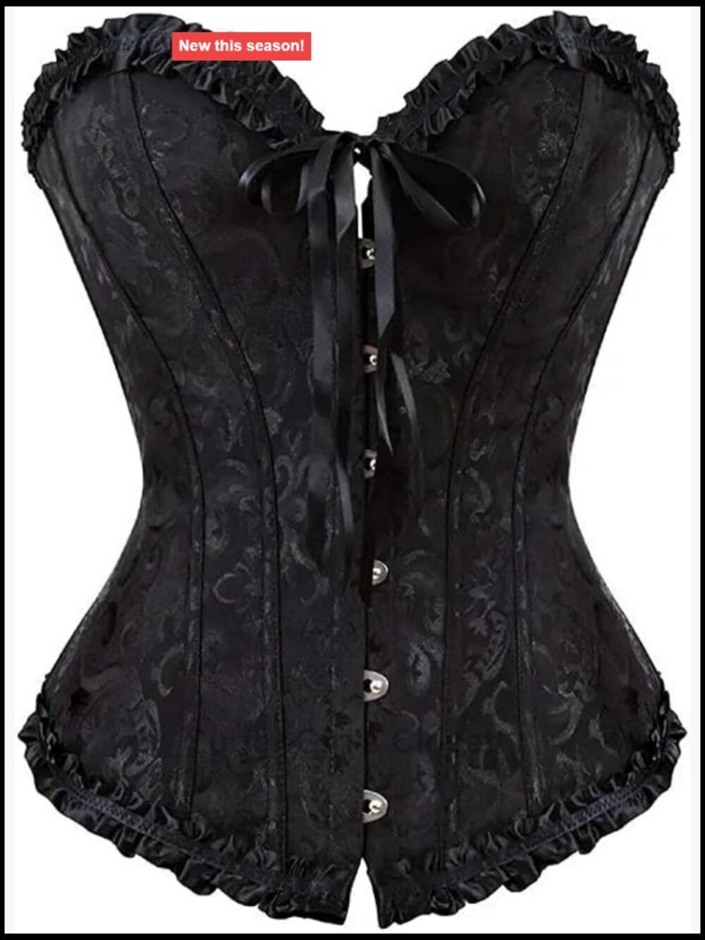 Women Plus Size Corset Bustier Lace Up Overbust Top Bodyshaper